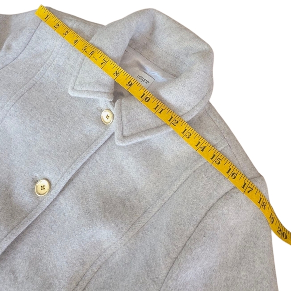 J.Crew Wool-blend Lady Coat / Jacket AT107  Heather Dusk Grey Size 12 - Picture 16 of 16